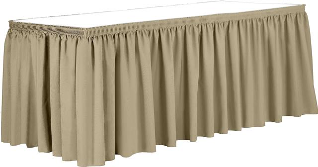 Rental store for Shirred Khaki Tableskirt in Greenville MS