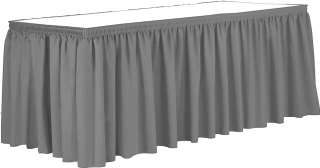 Rental store for Shirred Pewter Tableskirt in Greenville MS