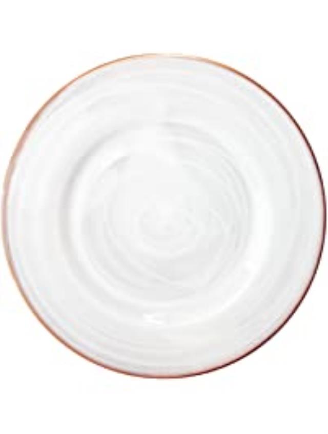 Rental store for Round Glass Charger - Gold Rim, 13 in Greenville MS