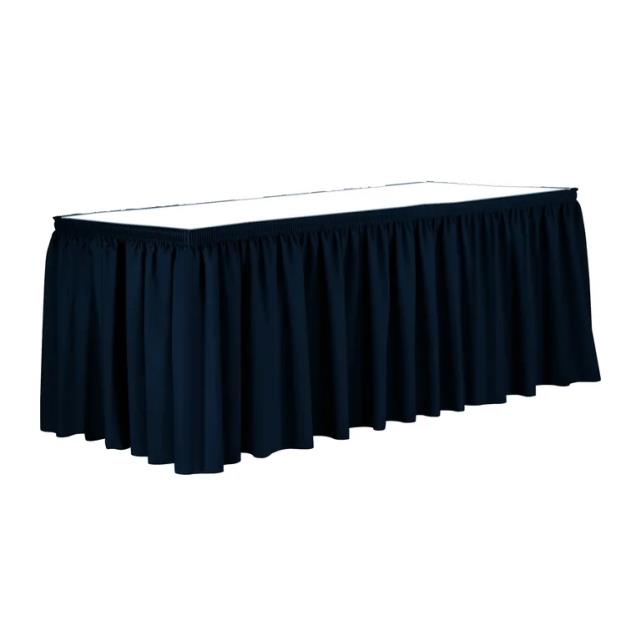 Rental store for Shirred Navy Tableskirt in Greenville MS
